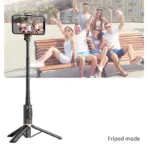 Roreta 2024 NEW Bluetooth Selfie Stick  Foldable Wireless Tripod with Bluetooth Shutter Monopod Live Photograph for iphone - Image 5