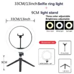 26 33CM Video Lights Dimmable Light Selfie LED Ring Light USB Ring Lighting Lamp With Tripod Stand To Make Youtube Ringlight - Image 9