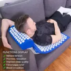 Acupressure Mat Massage Mat Pillow Set Applicator for Neck Foot Yoga Mat with Needle Back Cushion - Image 5