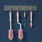 Silicone Bottle Cleaning Brush Baby Pacifier Straw Scrubber Small Brush 360 Degree Glass Cup Washing Kitchen Cleaning Tool Set - Image 2