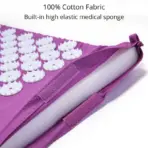 Acupressure Mat Massage Mat Pillow Set Applicator for Neck Foot Yoga Mat with Needle Back Cushion - Image 3