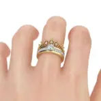 Exquisite Crown Detachable Rings for Teen Girls Jewelry for Women Trendy Jewelry Accessories for Women's Jewelry Couple Ring