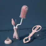 Silicone Bottle Cleaning Brush Baby Pacifier Straw Scrubber Small Brush 360 Degree Glass Cup Washing Kitchen Cleaning Tool Set - Image 3