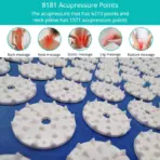 Acupressure Mat Massage Mat Pillow Set Applicator for Neck Foot Yoga Mat with Needle Back Cushion - Image 2