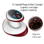 Home Electric Guasha Scraping Massage Cupping Body Massager Vacuum Cans Suction Cup Heating Fat Burner Anti-cellulite Massager - Image 7