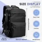 Ryanair 40x30x20 Cabin Bag Men Air Vacuum Compression Backpack Hand Luggage Laptop Backpack,42x29x15 Vacuum Clothing Storage Bag - Image 14