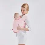 Cotton Baby Wrap Carrier Newborn to Toddler Stretchy Cotton Travel Baby Wrap Carrier Baby Sling 0-36 Months Portable Breathable - Image 6