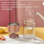 420ML Tea Cup Easy To Clean Glass Tea Cup with Double Layer Tea Infuser Tea Infuser Water Cup Suitable for Office Outdoor Travel - Image 4
