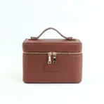 Customized Name PU Leather Cosmetic Bag with Zoned Storage and Large Capacity Toiletry Bag for Autumn and Winter New Products - Image 16