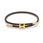 Versatile And Atmospheric H-Shaped Buckle Stainless Steel Rope Bracelet Adjustable Bracelet Titanium Steel Waterproof for Men - Image 14