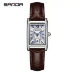 SANDA 1116 New Fashion 2025 Elegant Design Rectangle Dial Water Resistant Quartz Movement Business Women Analog Wrist Watch часы - Image 8