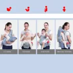 Newborn Ergonomic Baby Carrier Backpack Infant Baby Hipseat Carrier Front Facing Ergonomic Kangaroo Baby Wrap Sling Travel - Image 2