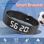 2026 Outdoor Smartwatch Sports Bracelet Vibration Alarm Clock Reminder Sleep Monitoring 24 Hours Pedometer Rechargeable Bracelet