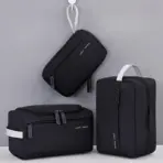 Large Capacity Lightweight Waterproof Cosmetic Organizer Storage Bag With Compartments Foldable Makeup Toiletry Pouch