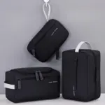 Large Capacity Lightweight Waterproof Cosmetic Organizer Storage Bag With Compartments Foldable Makeup Toiletry Pouch