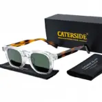 CATERSIDE Fashion Men Sunglasses Small Frame Square Personalized Design Sun Glasses Women Travel Party Business Festival Gift - Image 8