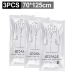 Hanging Vacuum Storage Bags, Hanging Space Saver Bags, Hanging Storage Bags for Clothes, Vacuum Sealed for Suits, Dress, Jacket - Image 13