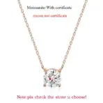 Smyoue 1-5CT Rose Gold Color Moissanite Necklace for Women D Color Sparkling Classic Lab Diamon Pendant Sterling Silver 925 100% - Image 8