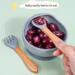 3PCS/Set Silicone Baby Feeding Bowl Tableware for Kids Waterproof Suction Bowl With Spoon Children Dishes Kitchenware Baby Stuff - Image 3