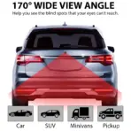 Universal AHD CVBS 170° Fisheye Car Rearview Camera, HD Night Vision Waterproof Reverse Backup Lens with Korean-Style Screw - Image 5