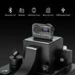 MLOVE BV800 Super-Portable Bluetooth Speaker with FM Radio,LCD Screen Display, Antenna, AUX Input, USB Disk, TF Card, MP3 Player - Image 3
