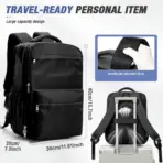 Men Vacuum Compression Backpack 15.6in Laptop Backpack Expand Hiking Vacuum Travel Backpack, Ryanair Backpack 40x30x20 Cabin Bag - Image 5