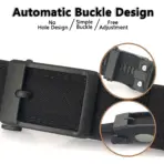 TUSHI Hard Thickened gun hanging double-layer nylon cloth tactical belt for Men versatile outdoor automatic buckle men's belt - Image 5