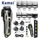 Kemei PG1990A Rechargeable Hair Clipper or Limit Combs Professional Cordless Men Hair Trimmer Men's Hair Cutting Machine Barber - Image 16