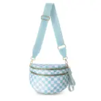 DOYOGI Black and White Checkered Spacious Bum Bag Crossbody Bags for Women Nylon Travel essentials Mommy Bag Diaper Bag  for Mom - Image 12