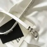 Minimalist Style Belts for Woman Simple Solid Color Versatile Belts Silver Color Plating Metal Buckle Fashionable Belts