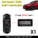 TPE Under Seat Storage Box For Tesla Model Y Juniper 2025 Center Console Organizer Bin Front Backseat Bag Trash Tray Accessories - Image 8