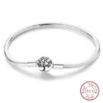 Bracelet Silver 925 Original 17-20CM Star Moon Sun Four Leaf Clover Green Zircon Bracelets Fit DIY Charms Birthday Jewelry Gifts - Image 19
