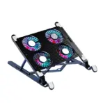 New Laptop Cooler Base Stand Foldable Laptop Cooling Pad Portable Adjustable Notebook Stand for 13-17.3 Inch with 4 Fans - Image 7