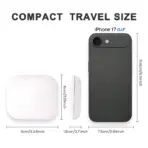 2X Magnifying Compact Vanity Makeup Mirror with Lights Travel Mini Folding Portable Handheld Pocket LED Cosmetic Mirror for Gift - Image 5