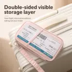 RFID Blocking Passport Holder Travel Wallet Durable Anti-Theft Card Slots Protective Case Flights Travel Organizer for Women Men - Image 2