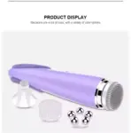 Electric 4 in1 silicone Blackhead Exfoliating Skin Tightening Massage Home Spa Face Cleaner Care Cleansing face brush cleanser - Image 4