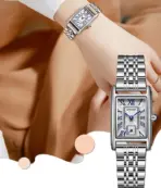 SANDA 1116 New Fashion 2025 Elegant Design Rectangle Dial Water Resistant Quartz Movement Business Women Analog Wrist Watch часы - Image 4