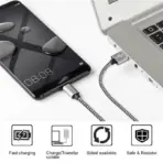 3A USB A to Type C Cable Nylon Braided High-Speed Data Cable USb C Fast Charger Cable Suitable For Xiaomi Samsung Huawei USB C - Image 6