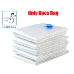Vacuum Bag With Valve or Pump for Clothes Storing Large Plastic Compression Empty Bag Travel Accessories Storage Container - Image 8