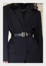 Luxury Suede Leather Belt for Women Fashion Gold Pin Buckle Wide Ladies Waist Belts Dresses Jeans Daily Casual Wear - Image 12