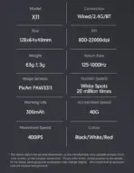 Attack Shark X11  X11SE Wireless Gaming Mouse 3-Mode , PAW3311, 22000DPI, 400IPS, PC Gaming Mouse - Image 5