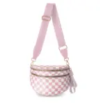 DOYOGI Black and White Checkered Spacious Bum Bag Crossbody Bags for Women Nylon Travel essentials Mommy Bag Diaper Bag  for Mom - Image 15