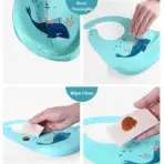 Silicone Bib Baby Feeding Stuff Waterproof Baby Bibs Baby Stuff Cute Solid Printed Kids Bib Girl Boy Adjustable Soft - Image 6