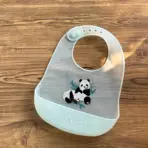Waterproof Baby Bibs Baby Stuff Cute Cartoon Animal Printed Kids Bib Girl Boy Adjustable Soft Silicone Bib Baby Feeding Stuff - Image 6
