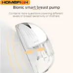 HOMEFISH MY-375 Wearable Electric Breast Pump Hands-Free Portable Bionic Smart Breast Pain-Free Breastfeeding 1200mAh Type-C - Image 4