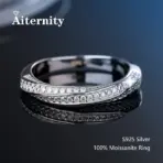 100% Pass Diamond Tester Pen Moissanite Ring Matching Wedding Diamond Band for Women 925 Sterling Silver Female Single Tail Ring - Image 17