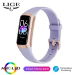 LIGE Amoled Smart Watch Men 2023 Smart Band Women Heart Rate Blood Smartwartch Waterproof Smart Bracelet Sport Fitness Tracker - Image 7
