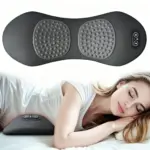 Heating Vibration Massage Pillow Electric Lumbar Support Pad Bed Sleeping Waist Protection Cushion Lying Flat Waist Pain Relief