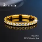 100% Pass Diamond Tester Pen Moissanite Ring Matching Wedding Diamond Band for Women 925 Sterling Silver Female Single Tail Ring - Image 18