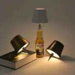 Wine Bottle LED Wireless Table Lamp 3-color Infinitely Dimmable USB Rechargeable Dining Table Lights Beverage Lamp Top touch - Image 4